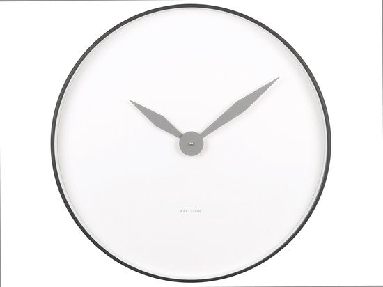 Karlsson Wandklok Albatross - Ø50cm - Wandklok Modern - Zwart