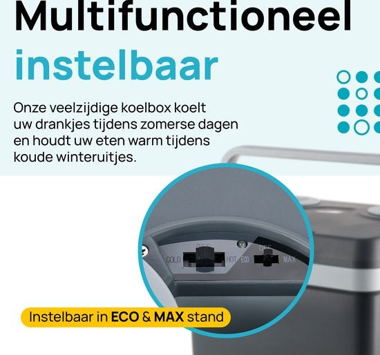 MOA Elektrische Koelbox - Coolbox - Met Verwarmingsfunctie - 12V en 230V - 32Liter - ECW32