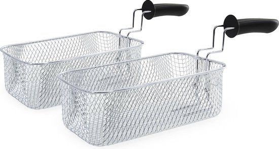 Tomado TDF6001B - Dubbele frituurpan - 2 x 3 liter - koude zone - zwart