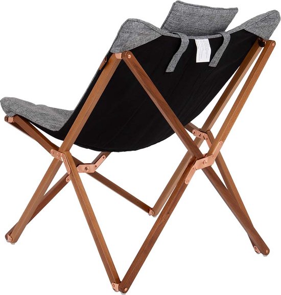 Bo-Camp - Urban Outdoor - Relaxstoel - Bloomsbury - M - Oxford polyester - Grijs