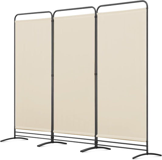 Angel Living Kamerscherm - 3 Panelen - 243 x 180 cm - Beige