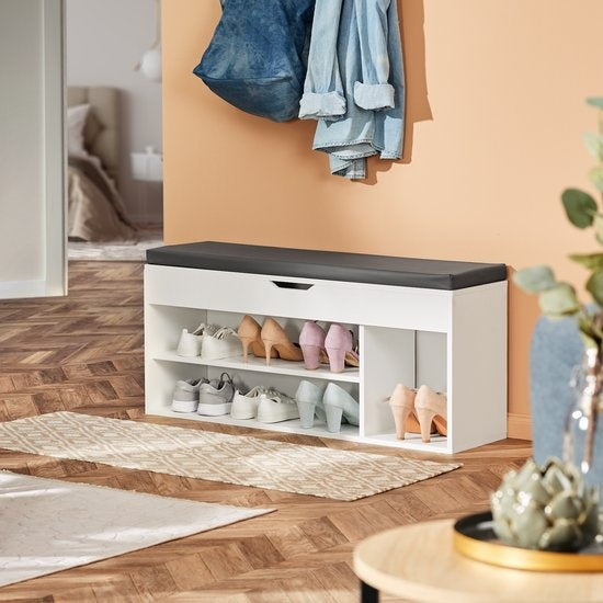 tectake - Schoenenbank Natalya - Licht hout, eiken Sonoma - 403625