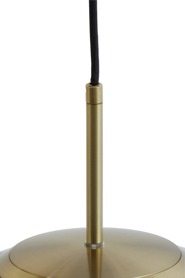 Light & Living MAGDALA Hanglamp Ø40x40 cm – Grijs Glas – Modern Design – E27