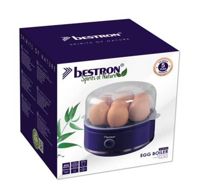 Bestron AEC600SPNDB Eierkoker - 7 Eieren - 400 W - Timer - Zwart