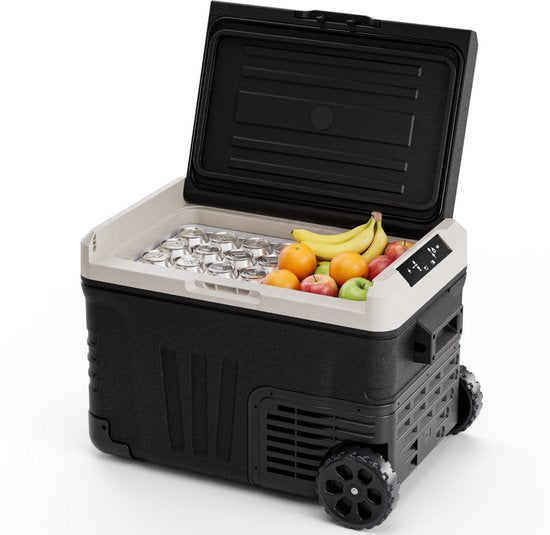 Auronic Elektrische Koelbox - Compressor - 35L - 12V en 240 volt - Camping Koelkast - Frigobox Auto - Zwart