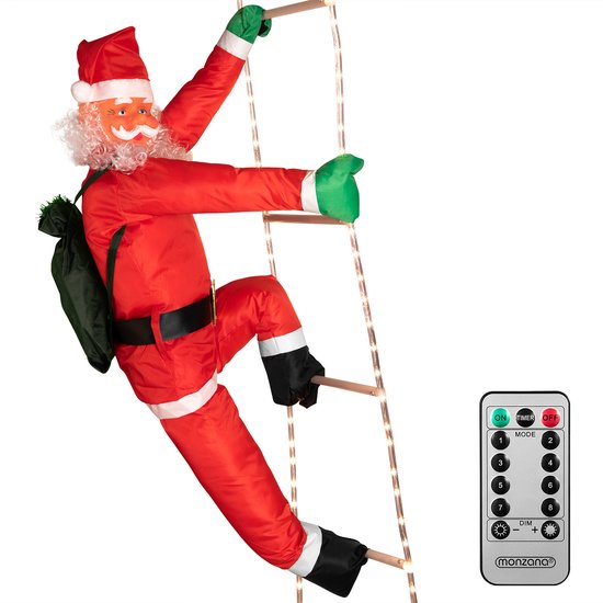 Monzana LED Kerstman 240cm - Binnen/Buiten – Incl. Afstandsbediening