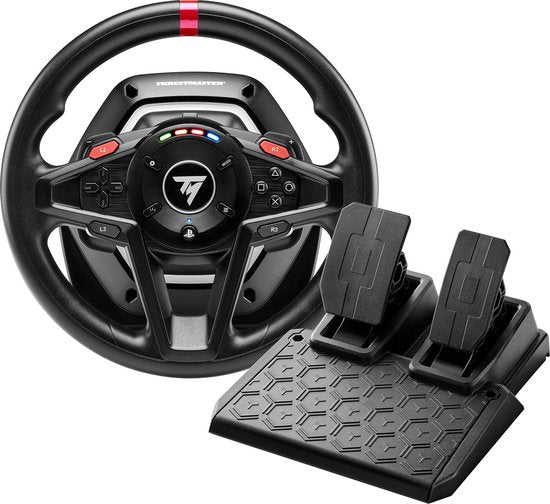 Thrustmaster T128-P - Racestuur en Pedalen - Force Feedback & Magnetische Flippers - Voor PS5/PS4/PC - Geschikt voor Forza Horizon 6 (PC)