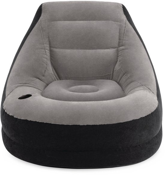Intex - Opblaasstoel - Ultra Lounge met Poef - 102cm x 137cm x 79 cm
