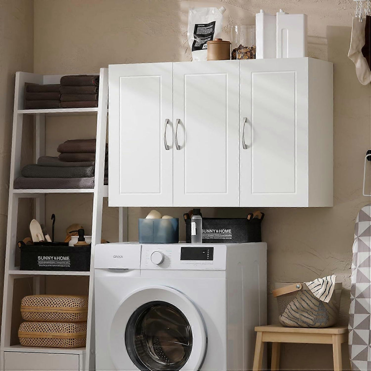 SoBuy Kast - FRG231-LW - MDF - Max. 36kg. - 90x30x60cm - Wit