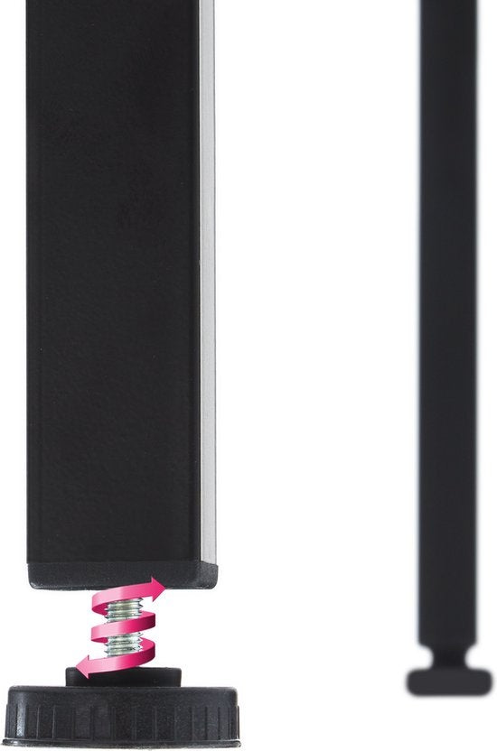 tectake® - bureau hoekbureau bureautafel kantoorbureau - 80 cm - industrieel - lichtbruin