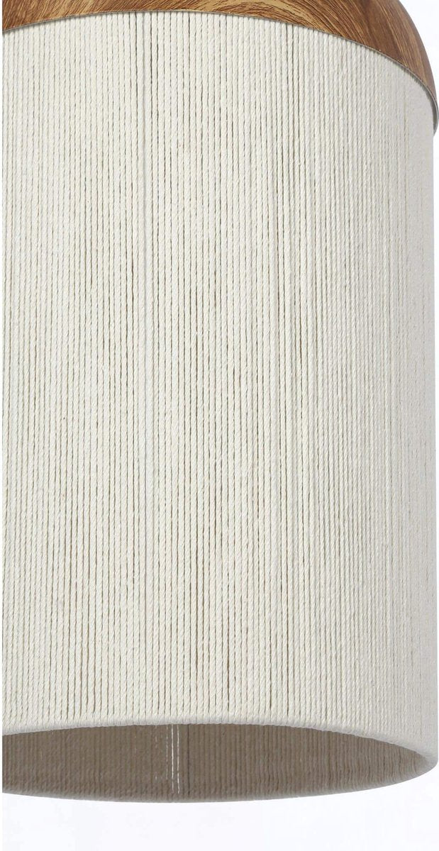 Light & Living Hanglamp Dania - Ø27,5x52cm - Modern - Voor Eetkamer, Slaapkamer, Woonkamer - Naturel/Crème