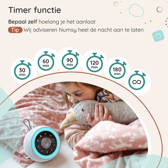 Numsy - Touch White Noise Machine Baby - Witte Ruis Machine