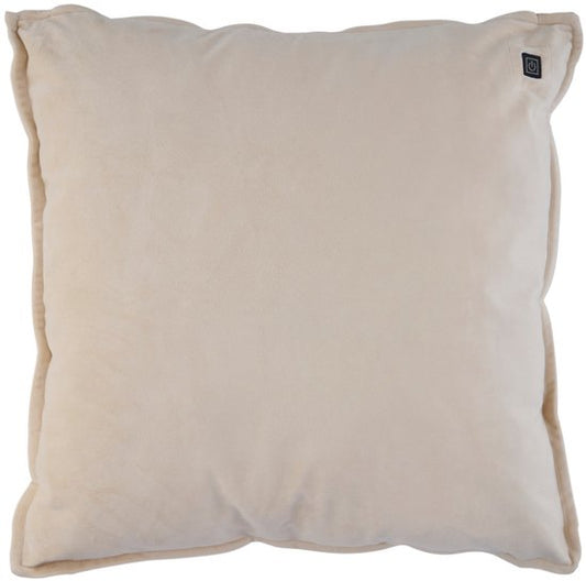 alpina Warmtekussen Oplaadbaar met Powerbank – Warmte kussen Elektrisch met 3 Warmtestanden – Verwarmingskussen met Fleece Hoes – 45x45cm – Beige