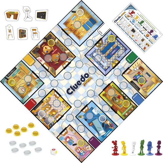 Cluedo Junior - Bordspel - Hasbro Gaming Classic - Gezelschapsspel