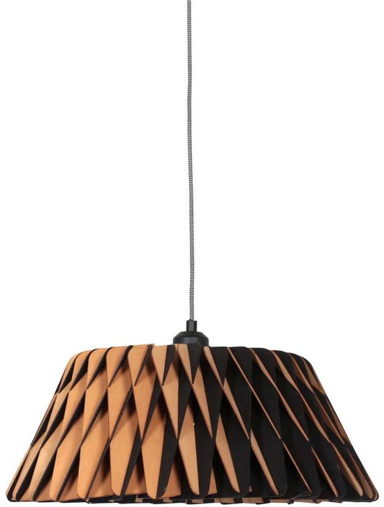 Anne Lighting - hanglamp - Maze - naturel - hout - Ø 46cm - E27 - 3490BE