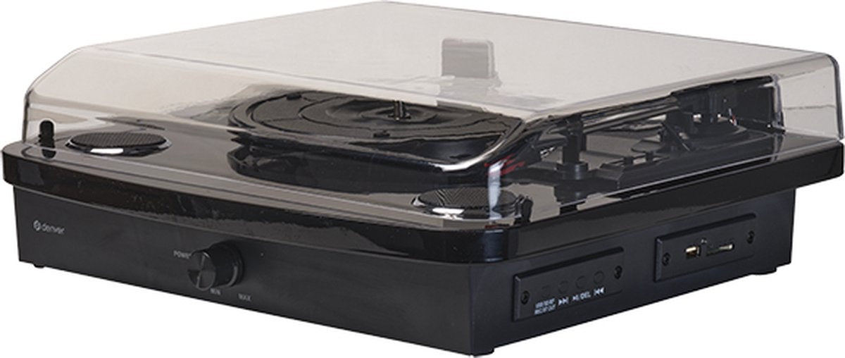 Denver Platenspeler Dual Bluetooth - Ingebouwde Speakers - USB - Retro - VPL230B