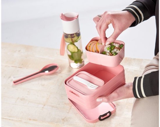 Mepal Bento Lunchbox midi - Broodtrommel - 4 boterhammen - Nordic blue