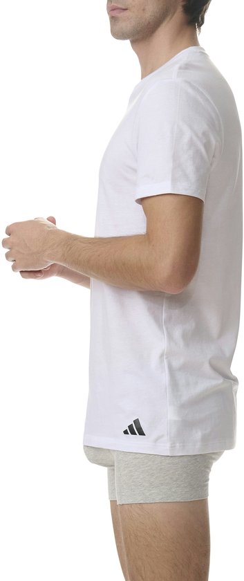 adidas Sportswear 3PK Crew Neck Shirt - Active Core Cotton - Onderbroek Mannen - 3x wit