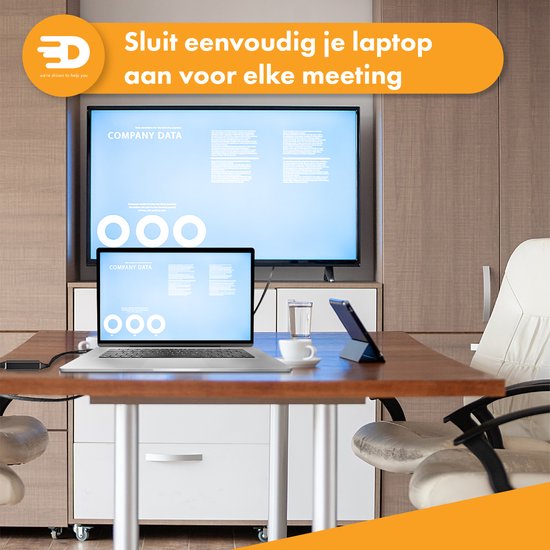 Drivv. USB C naar HDMI Adapter - Ondersteunt 4K 30Hz - Converter - Type C naar HDMI - Thunderbolt 3 - Zwart