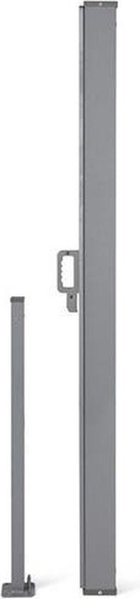 909 Outdoor - Uitschuifbaar Zonne- / Windscherm - Zwart - 170 x 300 cm - Roll-back Functie - Polyester - Weerbestendig - Uv-bestendig