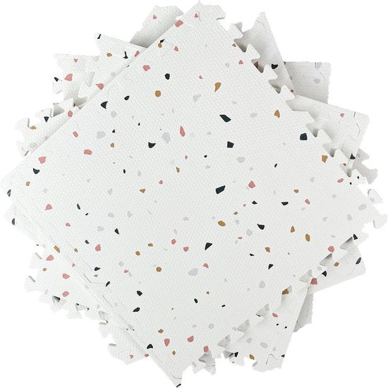 NilaFee™ - Luxe Speelmat - Foam - Baby - Speelkleed - Kruipmat - 180 x 120 x 1.5 cm - Puzzelmat - Opbergtas - Classic Wit