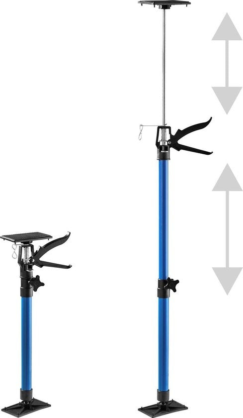 tectake - 6 verstelbare Bouwstempels blauw - 30 kg - 402614