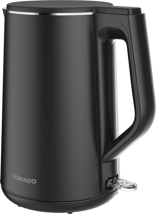 Tomado TWK1708B - Waterkoker - 1,7 liter - Dubbelwandig - 2200 watt - BPA vrij - Matzwart
