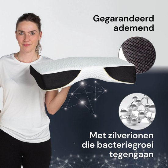 Vitapur Hoofdkussen - Anti Snurk - Hoofdkussen Nekklachten - Anti-Snurk Kussen - Nekpijn - Snurken - Hoofdkussen 40x60 cm