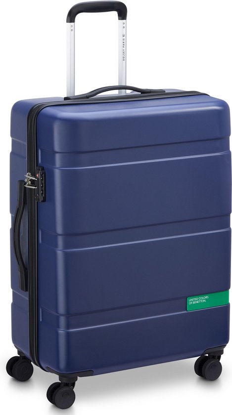 Delsey Paris x United Colors of Benetton - Kofferset Now - 3-delig - Handbagage 34L + ruimbagage 65L en 93L – Blauw