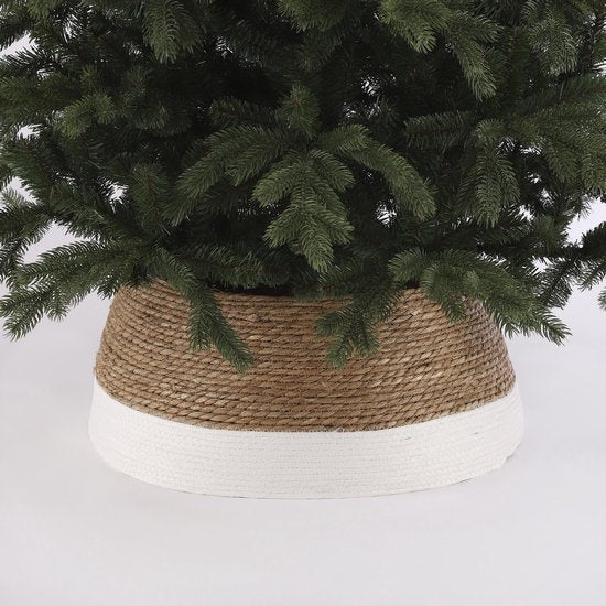 House of Seasons Kerstboomrok - H26 x Ø58 cm - Zeegras - Off White