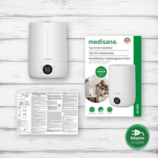 medisana AH 663 - Top-Fill luchtbevochtiger