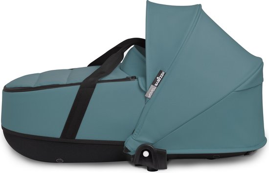 Babyzen YOYO Reiswieg, Aqua - De reiswieg bevat een dikke dubbel matras, ventilerend kuipje & zonnekap - Vereist een YOYO2 frame (apart verkrijgbaar)