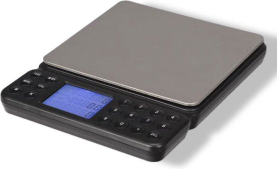 Perel Precisieweegschaal, digitaal, 0.1 g tot 2 kg, tarrafunctie, automatische uitschakeling, lcd-scherm met achtergrondverlichting
