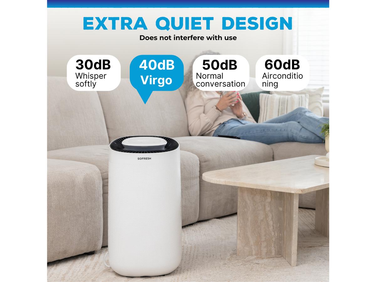 Sofresh Virgo 2-in-1 Luchtontvochtiger en Luchtreiniger - Capaciteit 16L - Wit