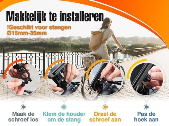 Hillar Universele Telefoonhouder - Verstelbaar - Anti slip -  Krasbestendig - Schokdempend - Zwart