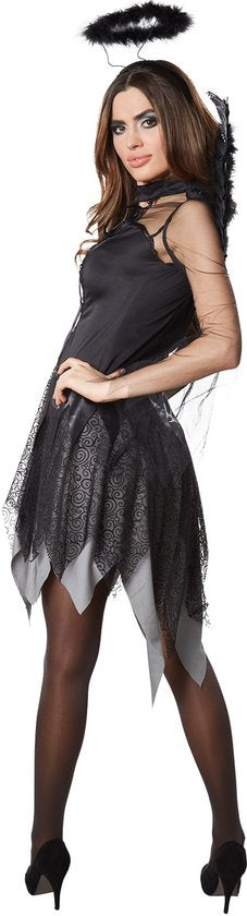 Dressforfun Sexy engel Vamp S - verkleedkleding kostuum halloween verkleden feestkleding carnavalskleding carnaval feestkledij partykleding - 302452