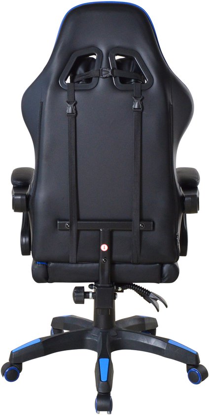 VDD Gaming - Gamestoel - Game Stoel - Gamingstoel - Gamestoel Zwart- Gamestoel Blauw - Bureaustoel - Bureau Stoel - Verstelbaar - Ergonomisch - Max 120 kg