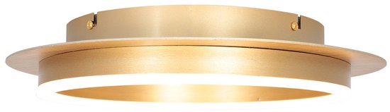 Plafonnieres Ringlux 3655GO gouden plafondlamp Ø32cm met geïntegreerde LED verlichting van Steinhauer