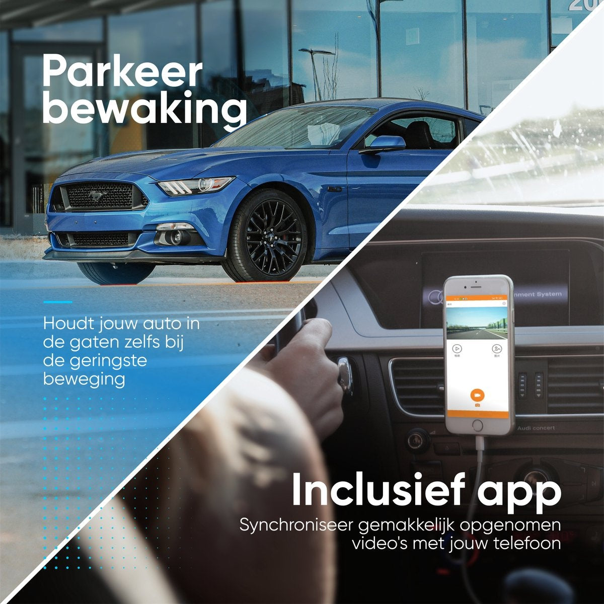 AyeCam Dashcam Pro Max - FULL HD & Nachtvisie – G-Sensor - Incl 32GB SD - Dashcam voor Auto - Met App