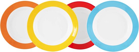 Gimex - Colour Line - Diepbord - Rainbow - 4 Stuks