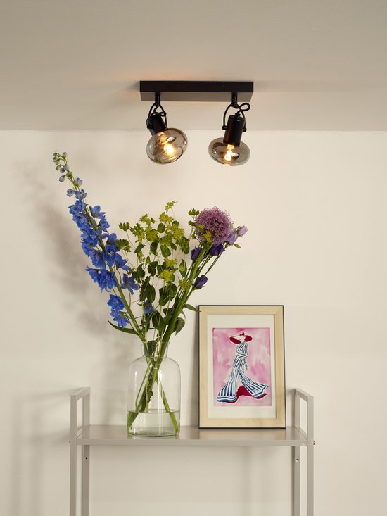 Lucide MADEE - Plafondspot (Plafondlamp) - 2xE14 - Zwart