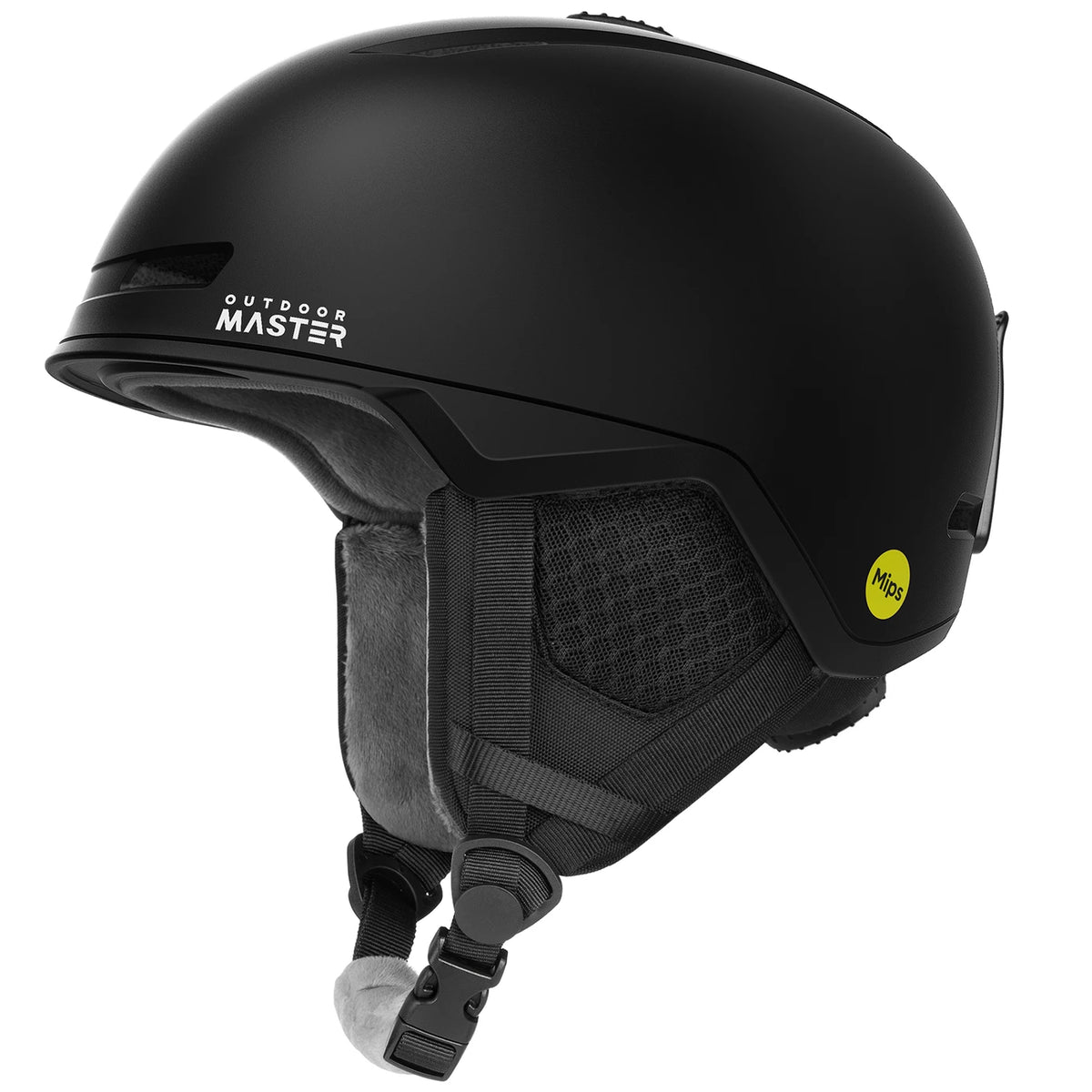 OutdoorMaster Diamond II MIPS Skihelm – Zwart – Maat S (51–54 cm) – Verstelbaar & Ventilerend