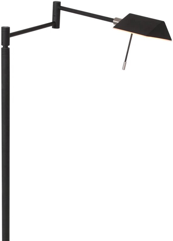 Steinhauer - vloerlamp - Retina - zwart - glas metaal - design lamp - LED - 3083ZW