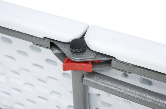 AXI Elba Bierbank opklapbaar – Wit – 183 cm – Inklapbaar – Met Handgrepen – Perfect om mee te nemen - Stalen Frame & HDPE Kunststof – Tot 320 kg – Draagbaar & Ruimtebesparend