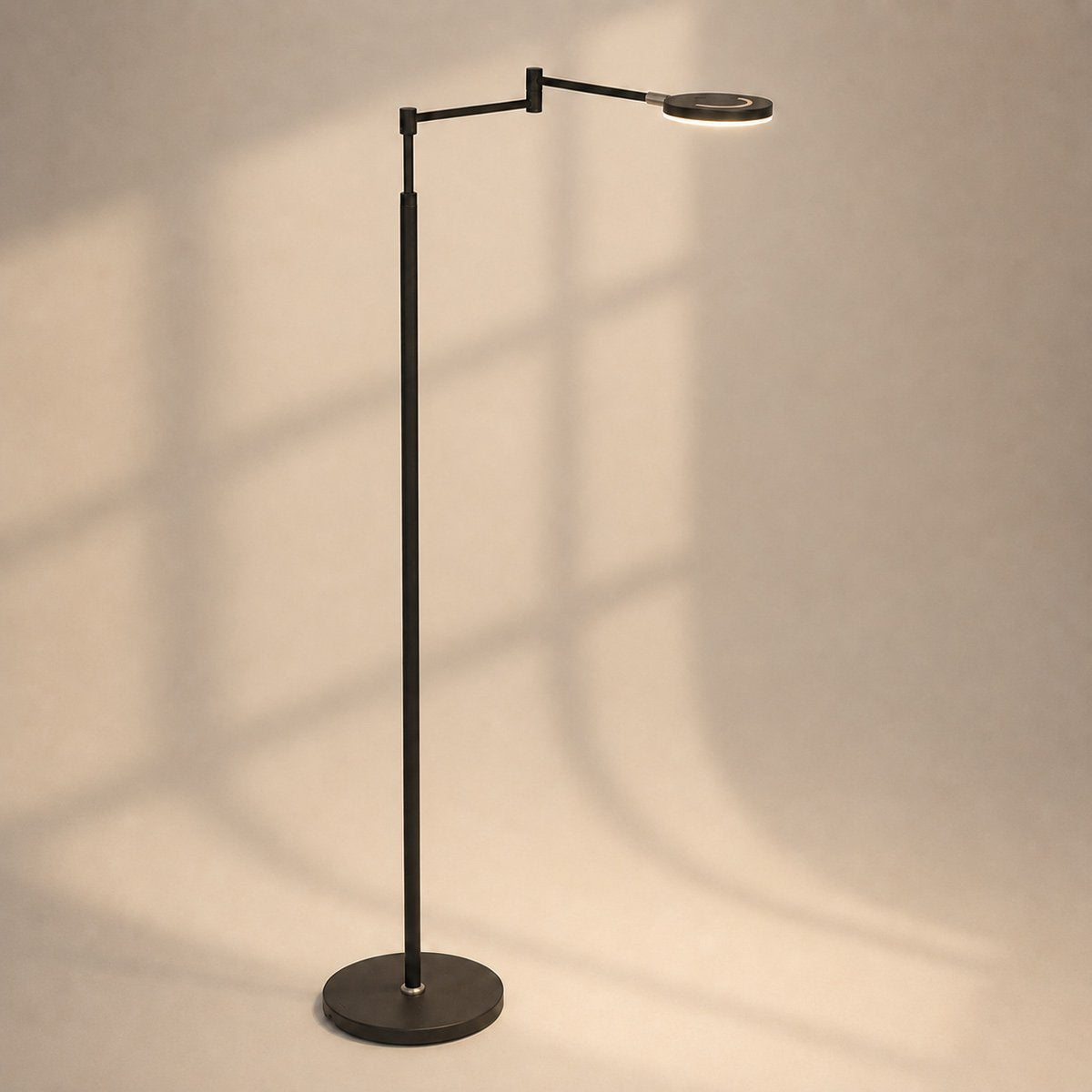 Steinhauer vloerlamp Soleil - zwart - luminium - 3515ZW