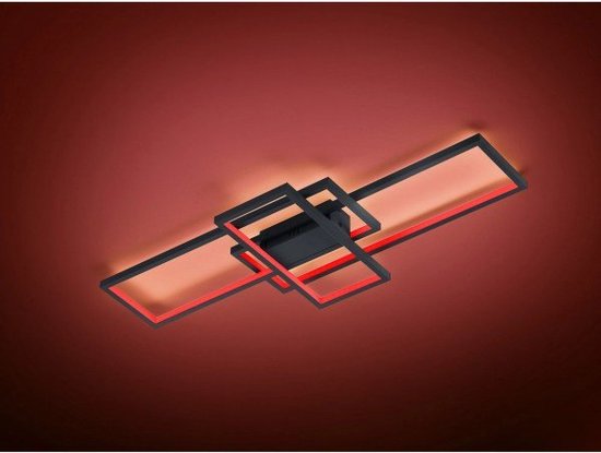 TRIO THIAGO - Plafondlamp - Antraciet - incl. 1x SMD 36 W - Snoerschakelaar - Zwenkbaar - FLEX - Connect