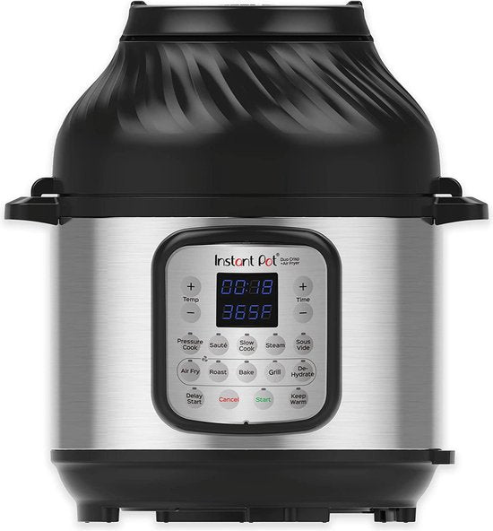 Instant Pot Duo Crisp 5,7L Multicooker + Airfryer - 11-in-1 - Snelkookpan - Slowcooker - Sous-vide - Air Fry - Stomen - Bakken - Tot 6 Porties