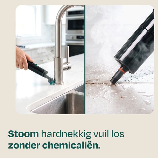 VONROC Vlekkenreiniger met stoomfunctie - Tapijtreiniger - Stoomreiniger - 1350W - 16kPa zuigkracht - incl. opzetstukken en schoonmaakmiddel