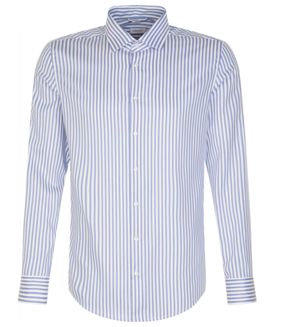 Seidensticker New Kent Business Shirt – Mid Blue – Maat 42 – Regular Fit – 100% Katoen