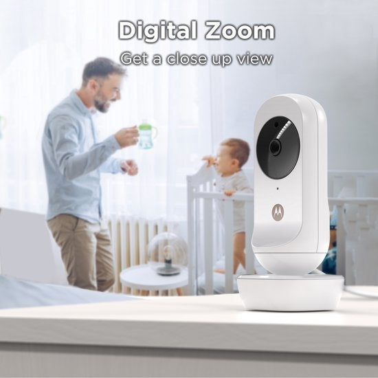 Motorola Nursery VM35-2 - Babyfoon met Ingebouwde Microfoon - 2 Cameras met Nachtvisie  - 5 Inch Scherm - Wit